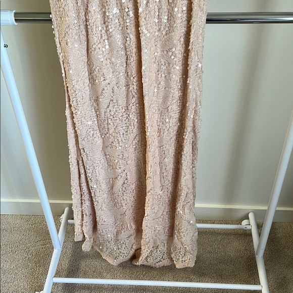 Calvin Klein Sequin Wedding Dress - Nude - Picture 6 of 6